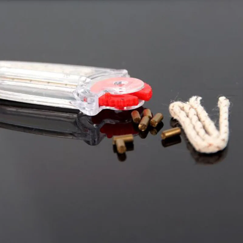 하이 퀄리티 등유 오일 가스 라이터 플린트 스톤 코튼 심지 교체 흡연 액세서리, 로트 5 팩, 35 개