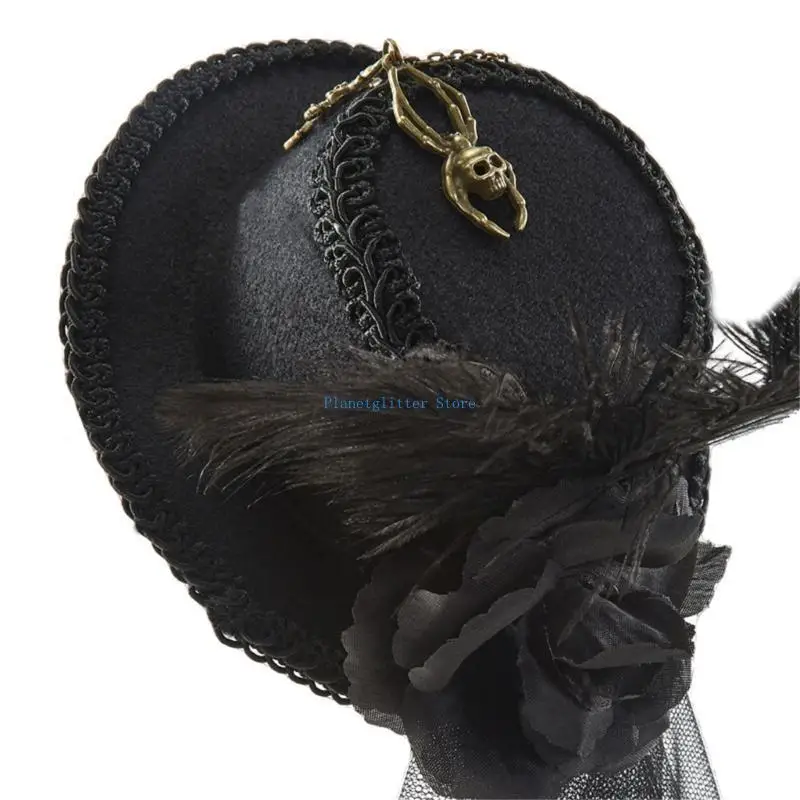 652B Steampunk tijdreiziger hoed Steampunk hoge hoed Steampunk hoeden voor dames met sluier