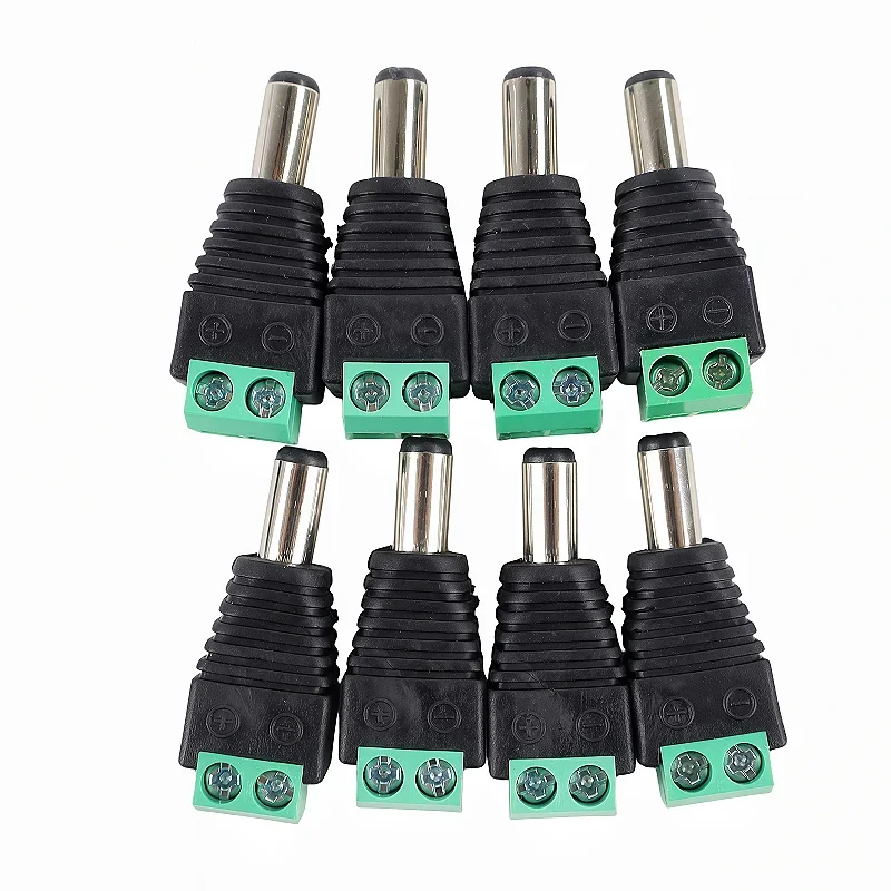 DC Terminal Connector 2pin DC Power Adapter 5.5mm X 2.1/2.5mm Plug Male to Female Jack Connector Plug For LED Strip CCTV Came - view 5