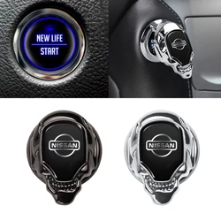 Auto Engine Ignition Start Stop Button Ring Circle Cover Accessories For Nissan GTR X-trail Qashqai Note Juke Patrol Leaf Almera