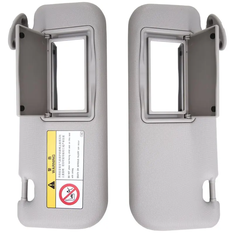 

For Toyota Corolla 2014- 2018 Sun Visor With Leering Sun Shield Makeup Mirror Part Numbers 74310-02K90-B0 74320-02B20-B0