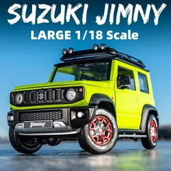 1/18 Suzuki Jimny SUV Toy Car Model CCA Diecast Toy Vehicle Miniature Sound & Light Doors Openable Collection Gift For Boy Kid