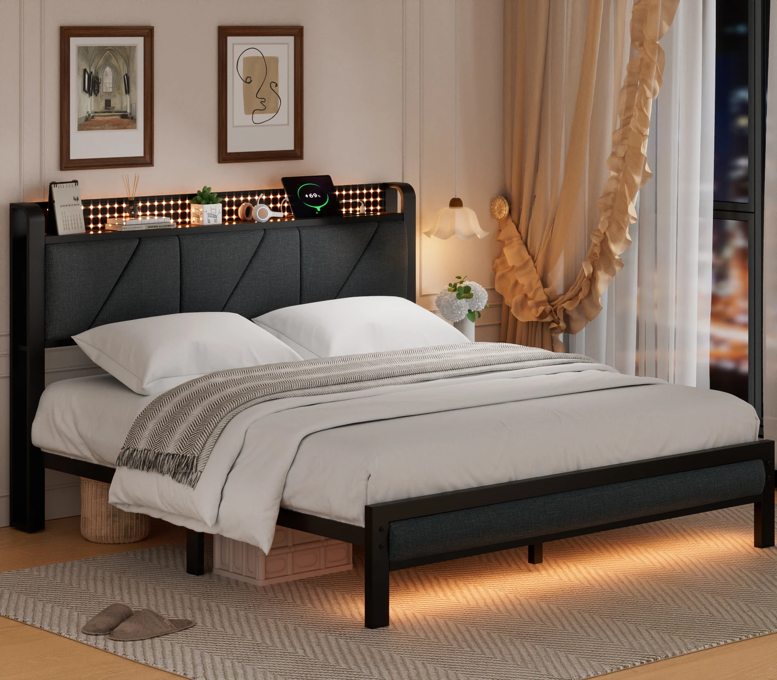 Full/Queen Bed Fram… - image