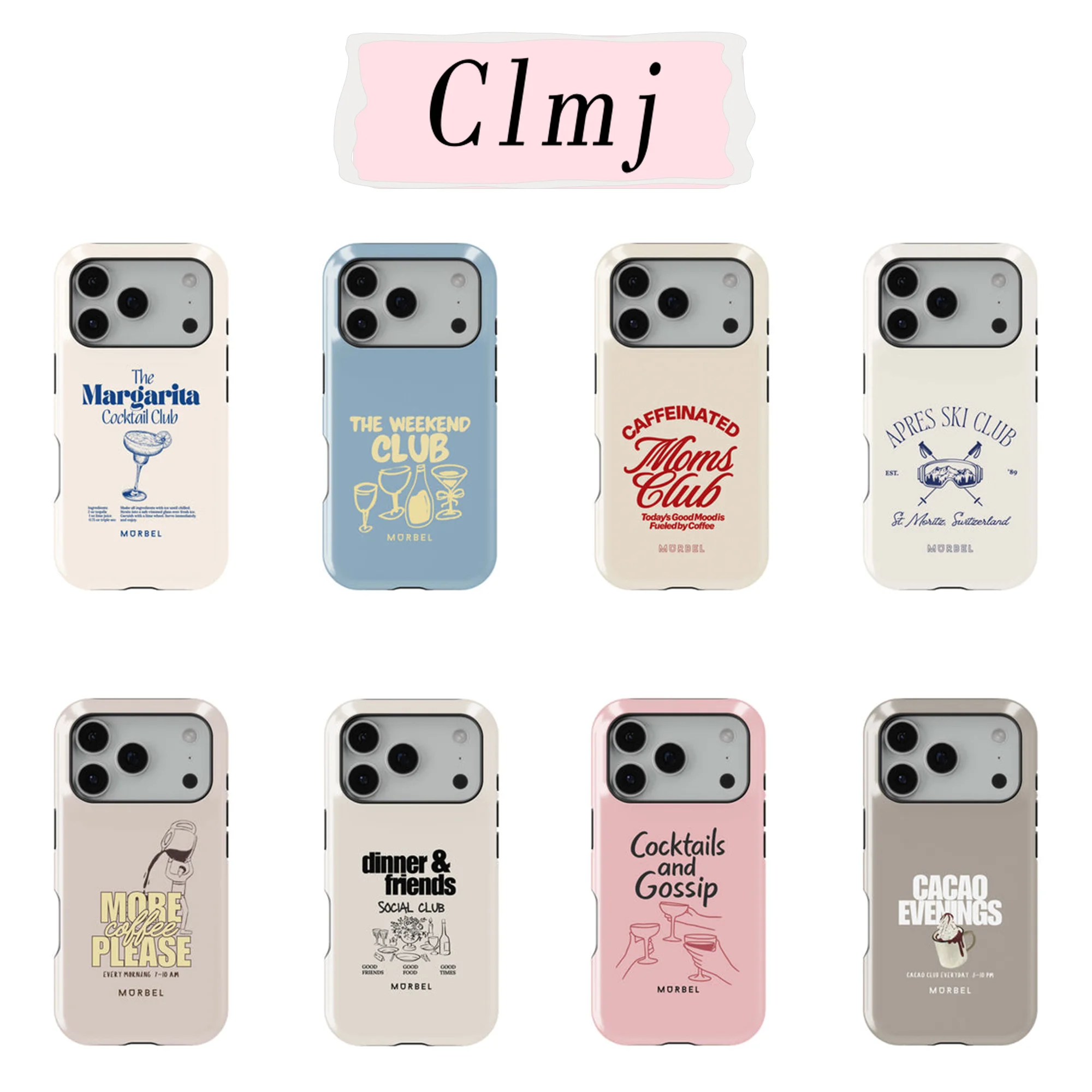 Luxury Clmj Good Friends Phone Case for iPhone 17 17e 16e 16