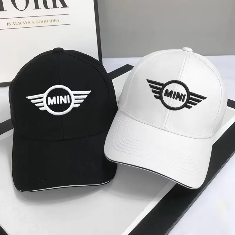 Gorra de béisbol con logotipo de coche, gorra parasol deportiva con emblema automático para MINI Cooper R56 F56 R50 JCW Cabrio Aceman Countryman Clubman Roadster