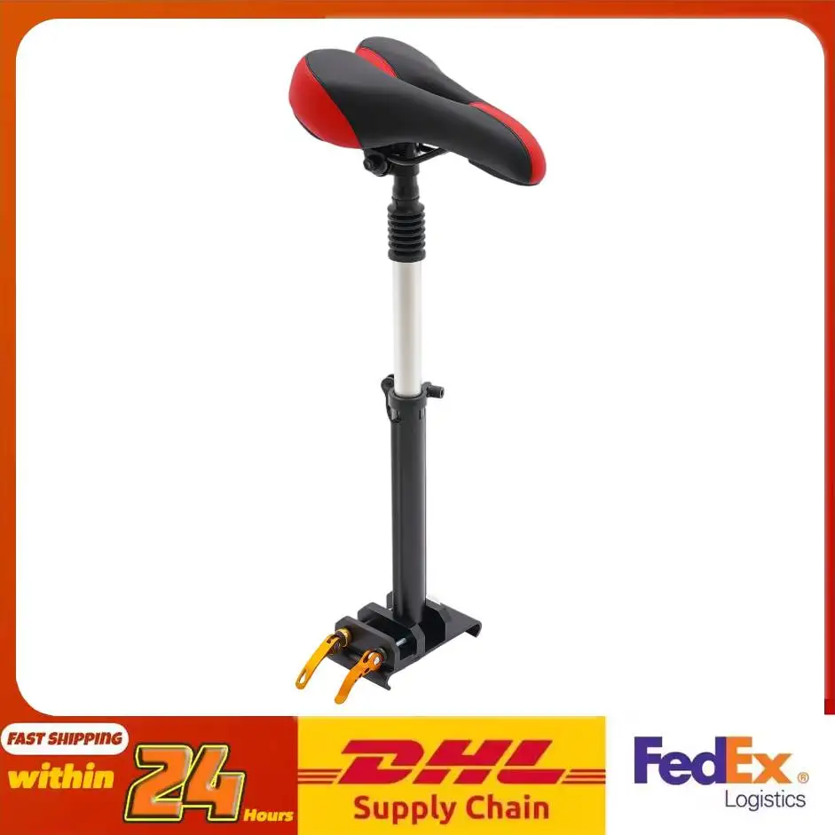 

Регулируемое по высоте сиденье для электросамоката с дышащей подушкой из ПУ, установка без сверления, опорный стержень из алюминиевого сплава для самоката