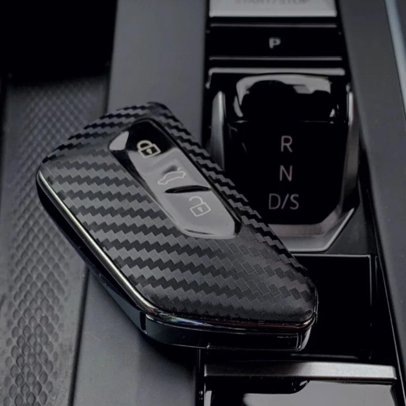 For Volkswagen Golf 8 ID4CROZZ ID6X ID3 Talagon Atlas Teramont Carbon Fiber Key Sticker Car Decorative Sticker Car Key Case