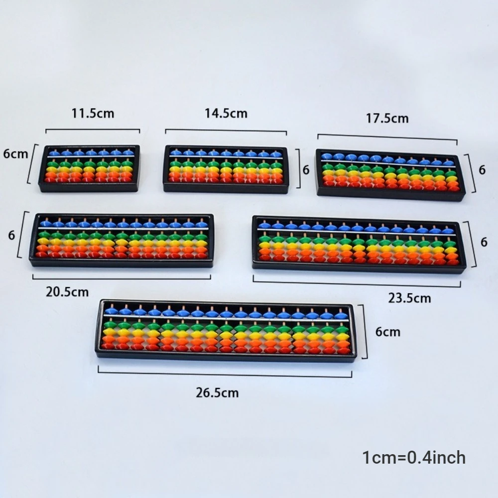 Montessori Math Toy Colorful Abacus Kids Learning Math Arithmetic Traditional Abacus Education Toy for Children Teaching Aids