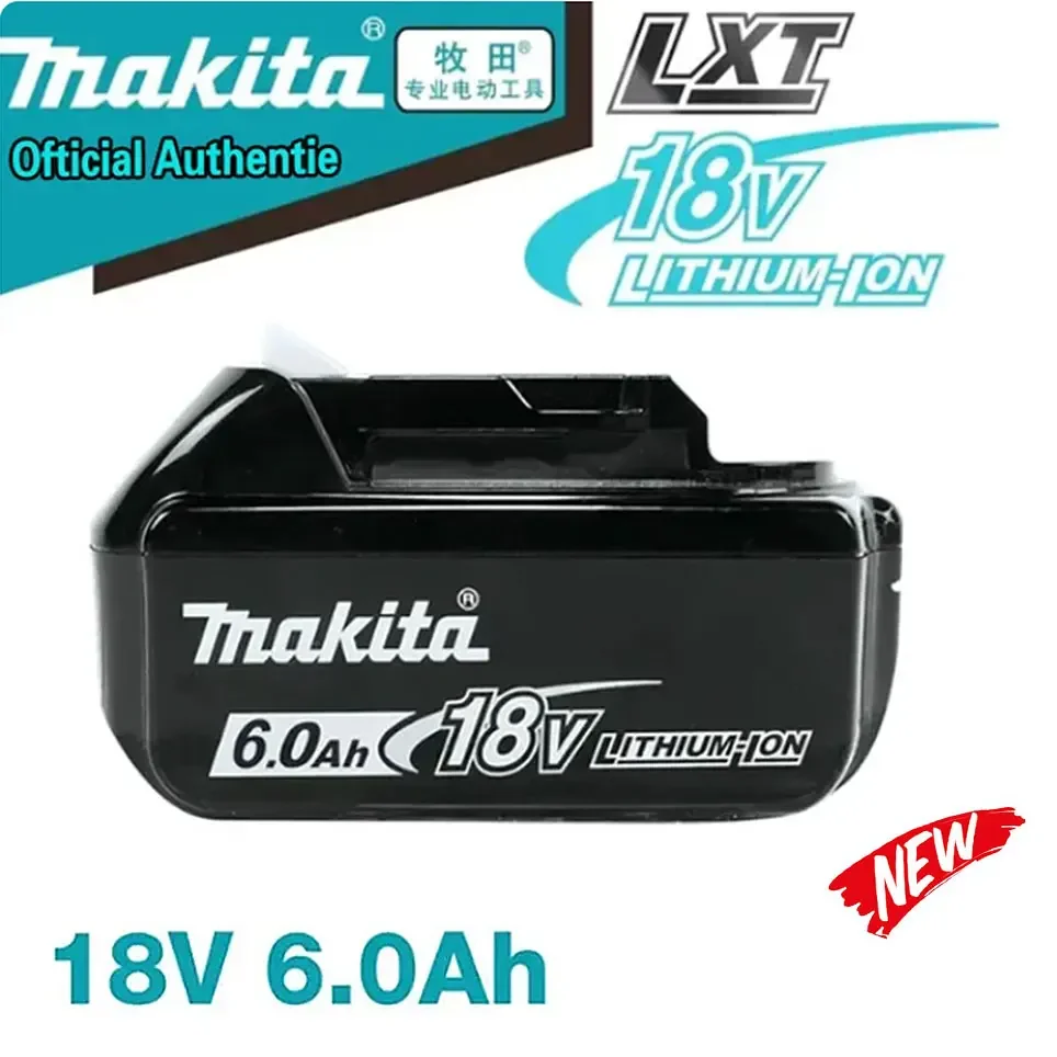 충전식 전동 공구 배터리, 교체형 LED 리튬 이온, 6.0Ah 18V BL1830 BL1850 BL1840 BL1860 BL1815, Makita-100 % 정품