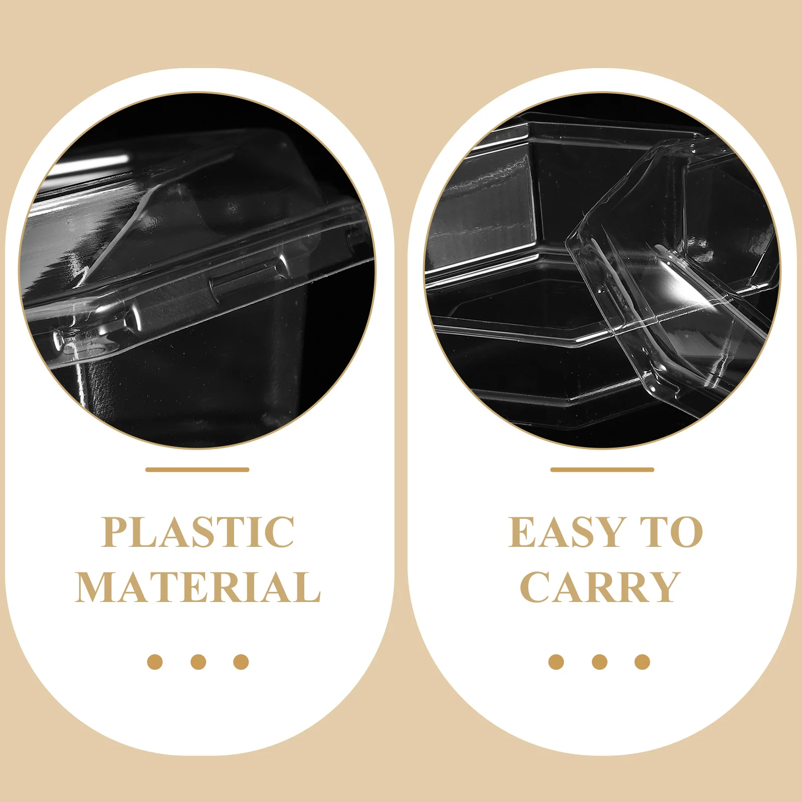 

10 Set Disposable Cut Box Dessert Boxes Fruit Plate Platter Clear Tray Snack Serving Plastic Trays for with Lid Platters