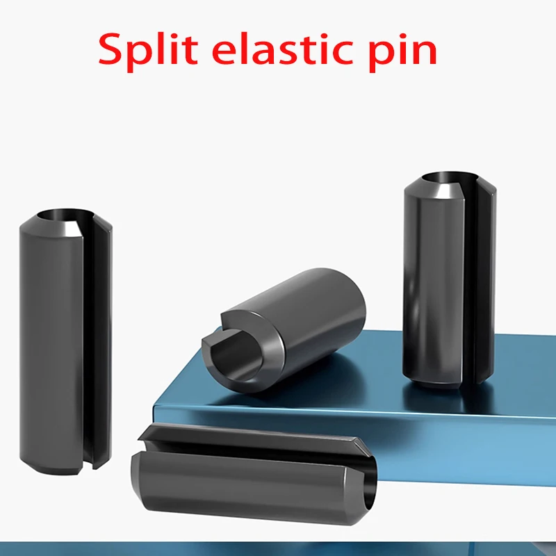 

Black Elastic Split Pin Spring Cylindrical Pin Cylindrical Hollow DowelM8 M10 M12 M14M16 M20