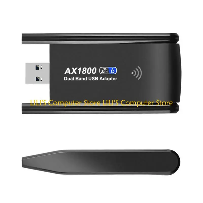 

A52B USB-адаптер WIFI6 Сетевая карта с двойной антенной AX1800 Двухдиапазонный адаптер Wi-Fi 2 4