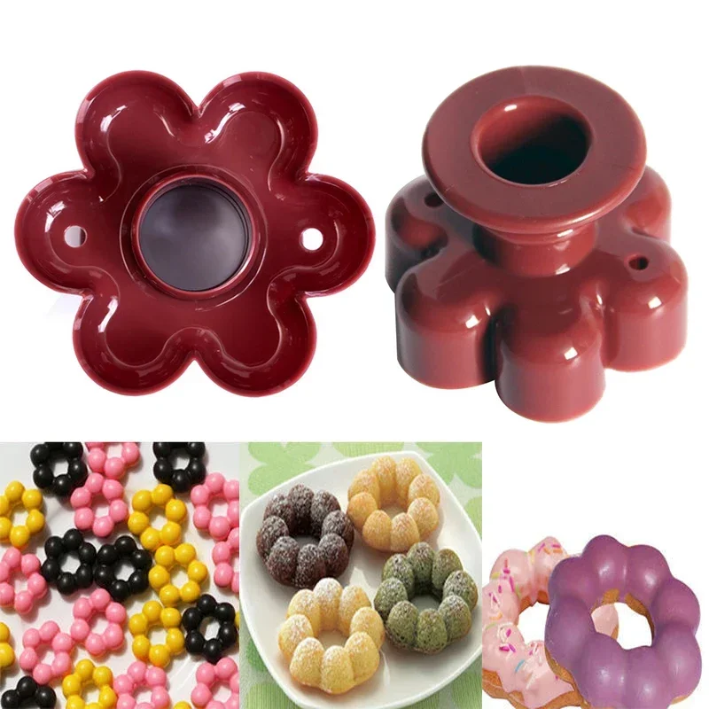 

Flower Donut Maker Cutter Cake Mold Fudge Heart Shape Cake Bread Dessert Bakery Mould Jelly Mold Chocolate Mold Baking Tools