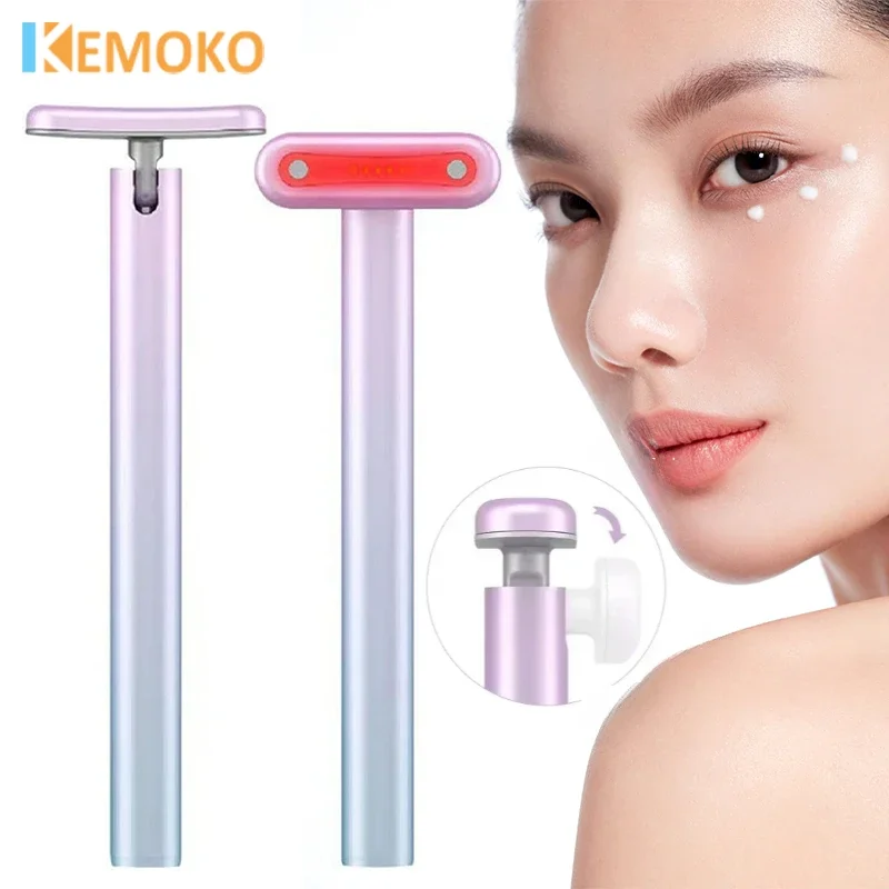 

EMS Microcurrent Face Lifting Device Red Light Facial Eye Neck Massager Skin Tightening Anti Wrinkle Skin Care Beauty Massage