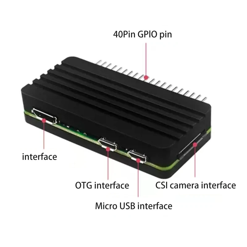 Robust Aluminum for Case for Zero 2 for W Enclosure Easy Access Ports for Shell Box with 40Pin GPIO Header