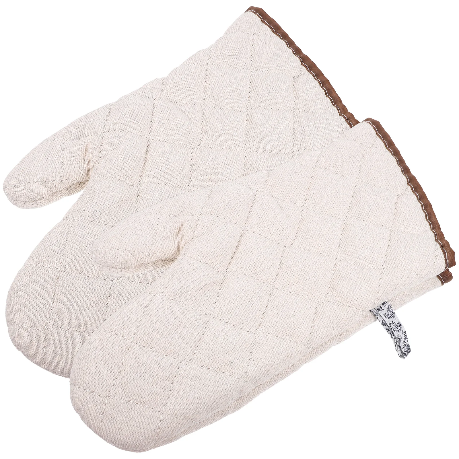 

Heat Resistant Gloves Insulation Mittens Kitchen High Temp Anti Scald Cotton Medium 070829 Oven Grill BBQ Easy Clean Reusable