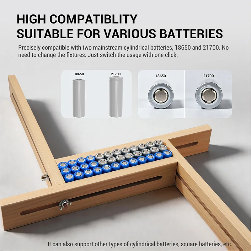 Battery Fixture Frame 18650 Battery Pack Lithium Battery Fixture 18650/21700 Battery Pack Assembly Fixed Insulation DIY