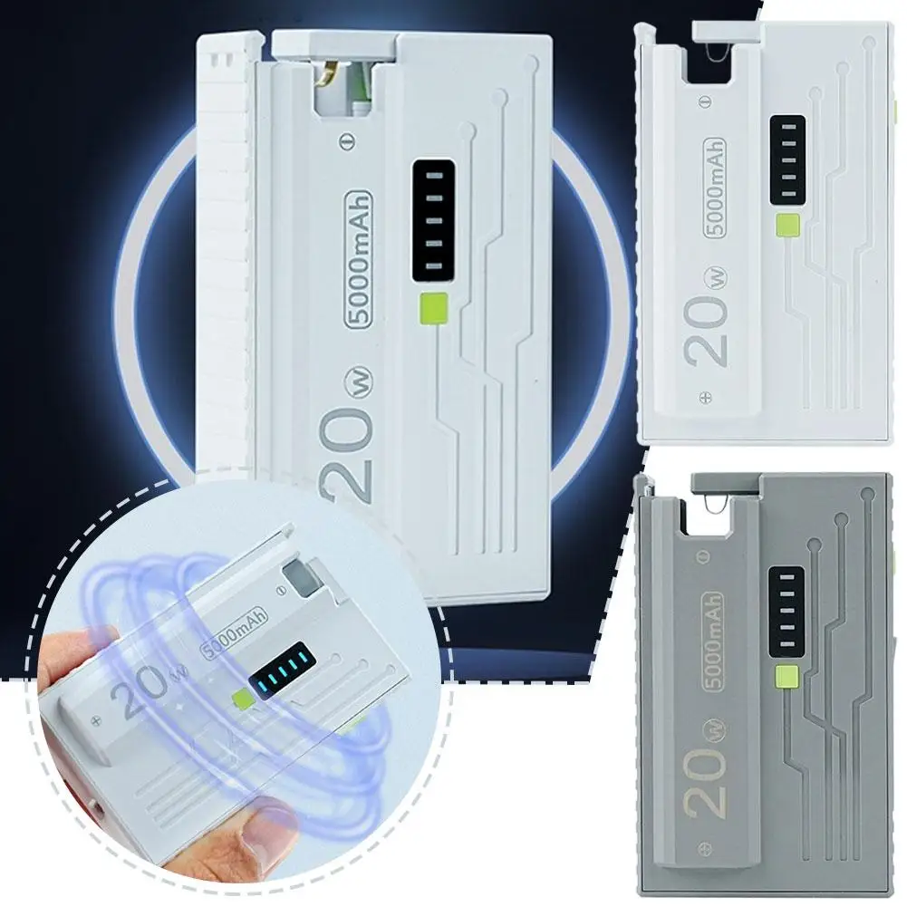 

New Fast-Charging One-Click Battery Swap 21700 Power Bank Kit, Detachable Diy Battery-Changing Power Bank