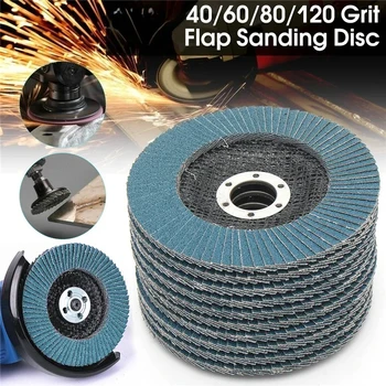 125mm 5 Inch Grinding Wheels Flap Discs Sanding Disc Abrasive Tool for Angle Grinder Metal Disco Diamantado Milling 40 60 80 120
