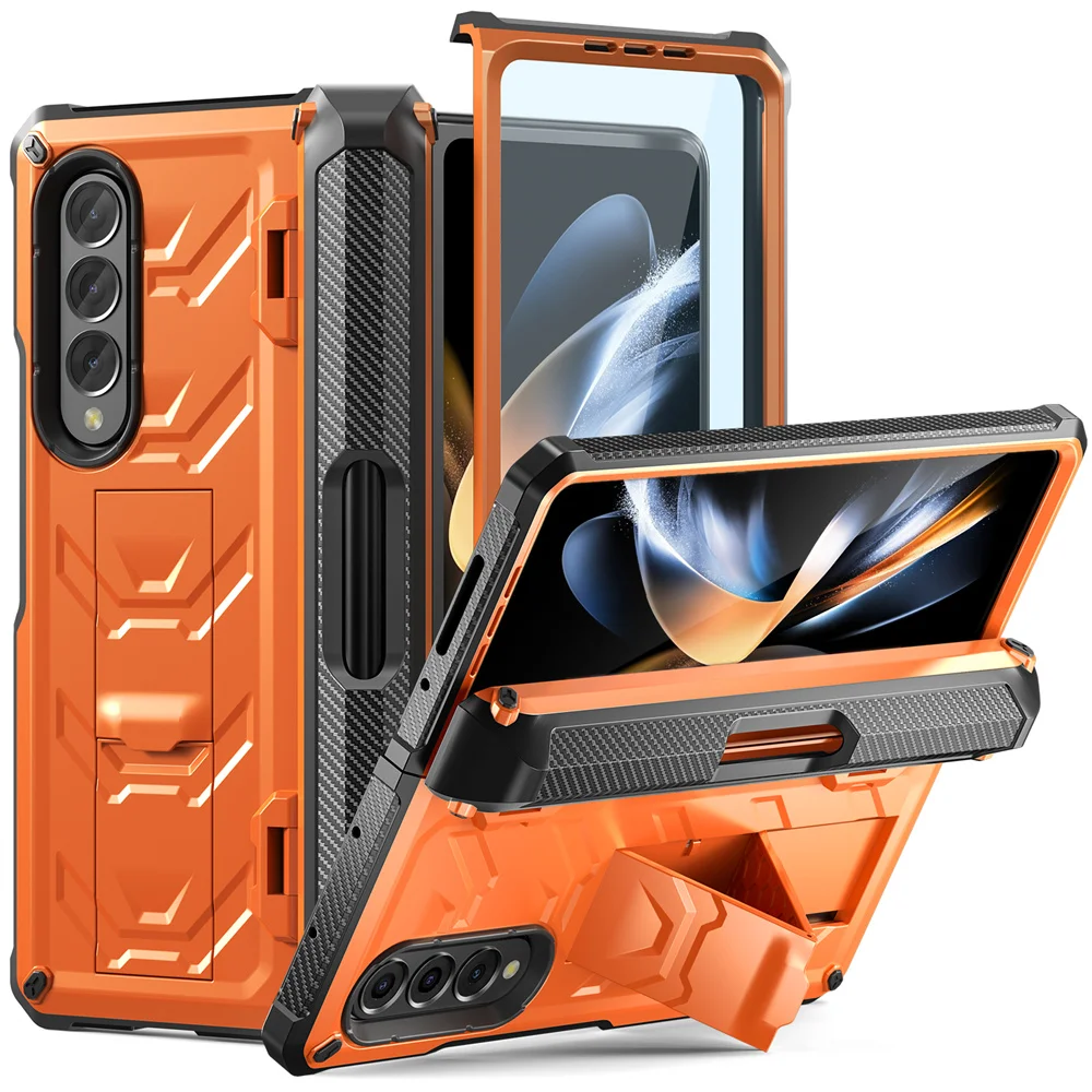 

Shockproof Case For Samsung Galaxy Z Fold 3 Case 5G 2021 UB Pro Full-Body Dual Layer Rugged Case with Built-in Screen Protector