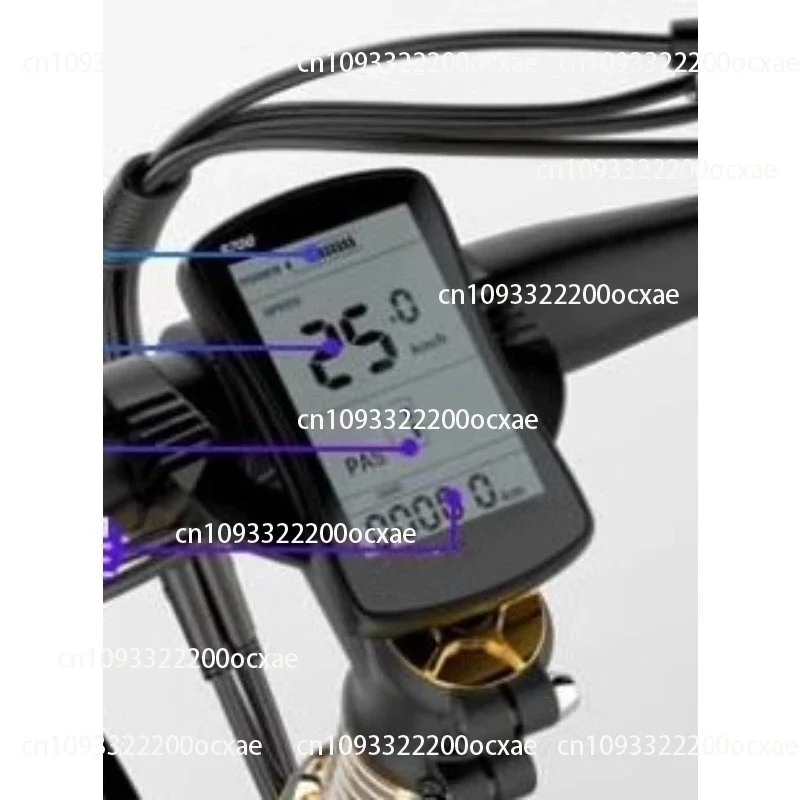 Electric Bicycle S700 Lithium Tram LCD LCD Instrument 36V48V Universal Round Head 5-Pin 6-Pin Interface