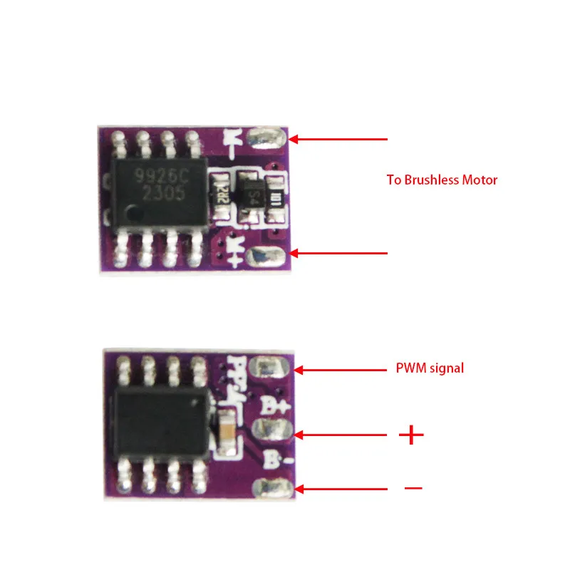 10A 3.5-6V تعديل كهربائي ثنائي الاتجاه ESC لسيارة قارب RC