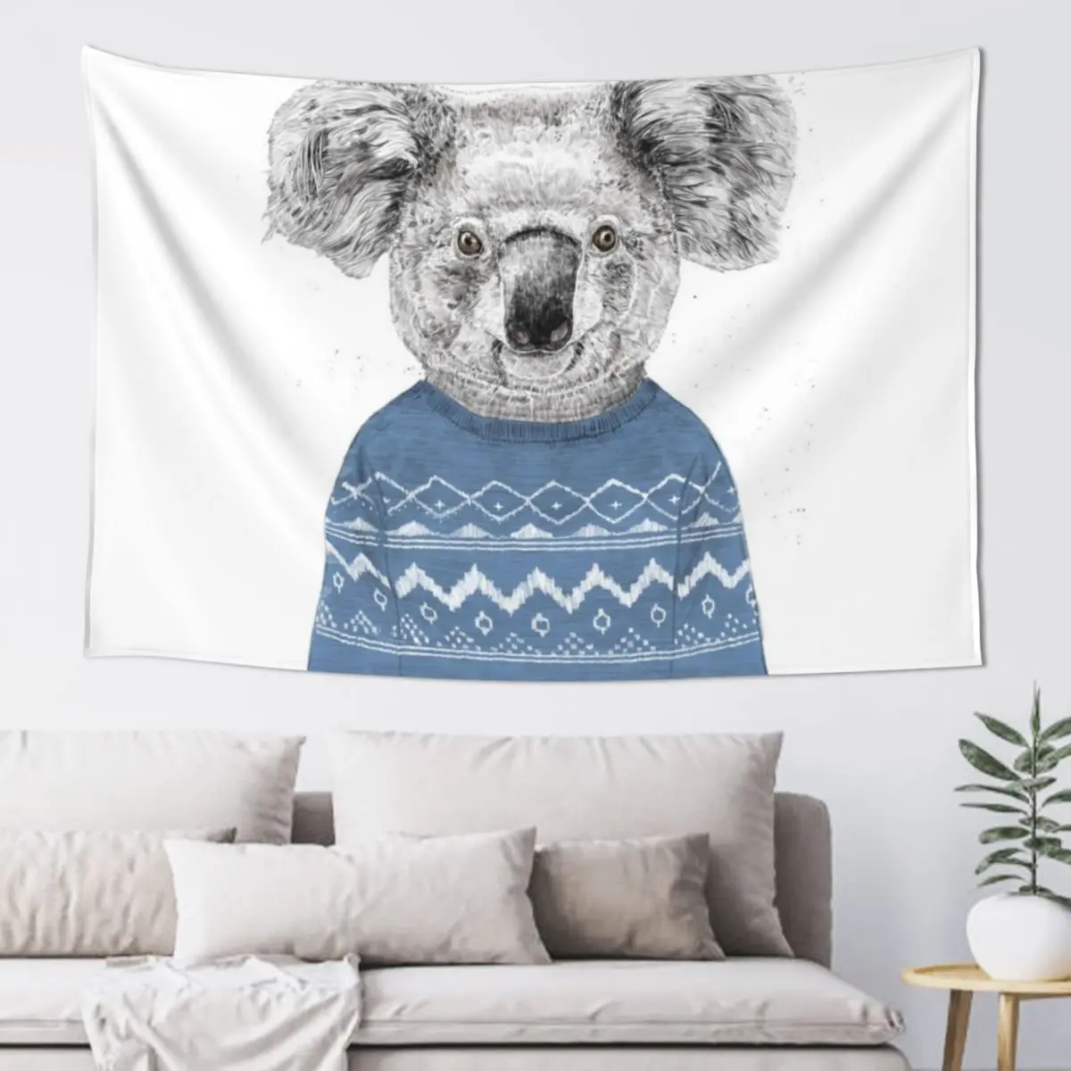 

Winter koala Tapestry Wall Decor Wall Decorations Bedroom Decor Aesthetic Tapestry