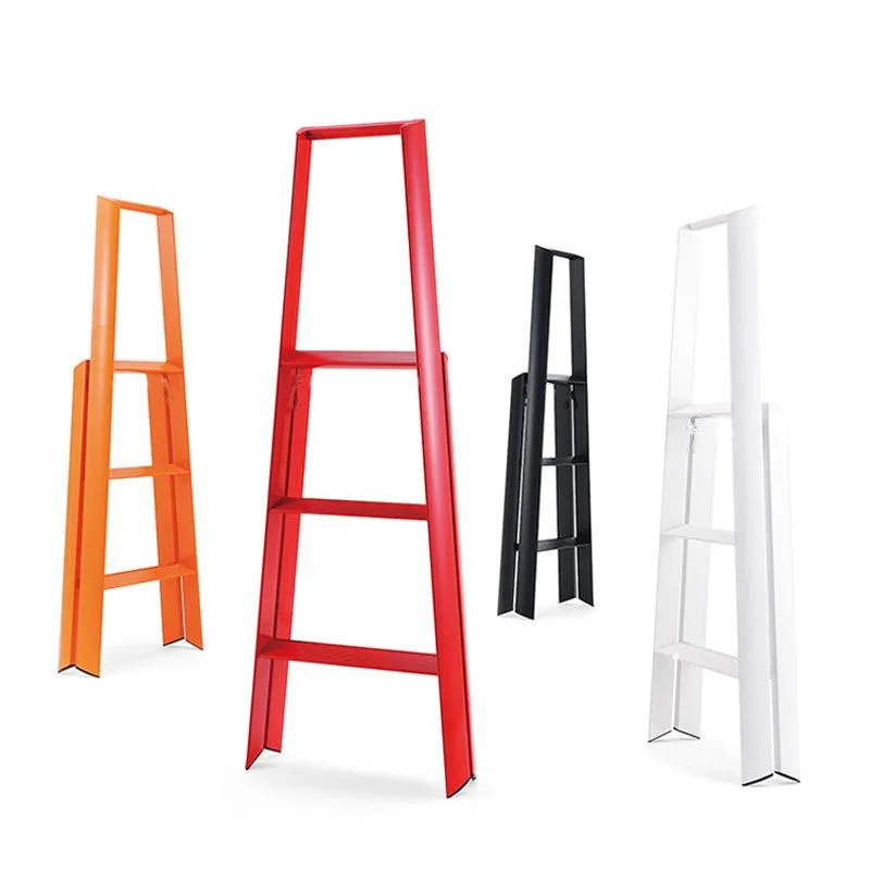 Household Folding Ladder Aluminum Alloy 3 Step Ladders Miltifunctional Climbing Tools Portable Extendable Herringbone Ladders