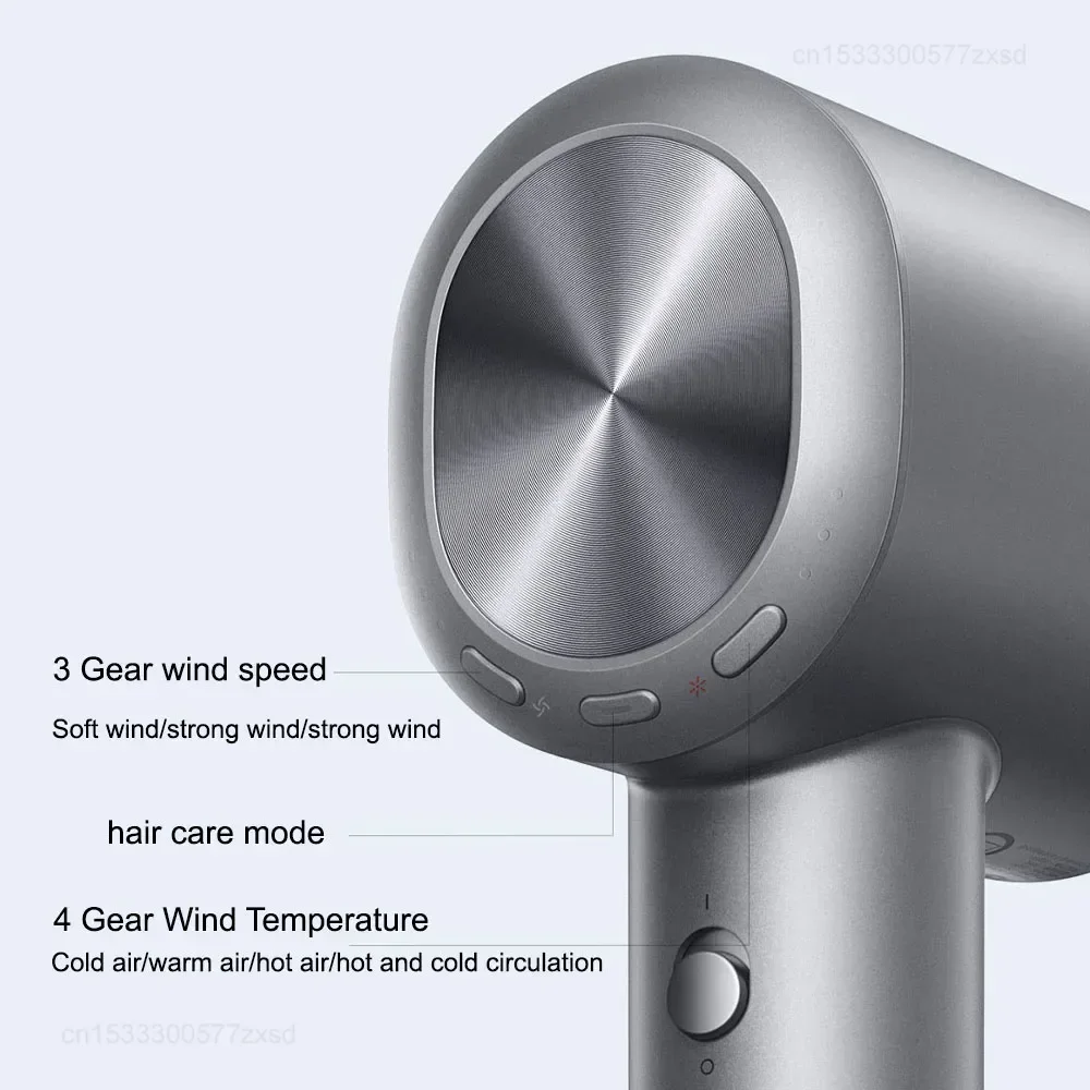 Xiaomi Mijia H701 Hair Dryers High Speed Water Ion Professional Hair Care Quick Dry Negative Ion 65m/s 110000Rpm For Home Salons