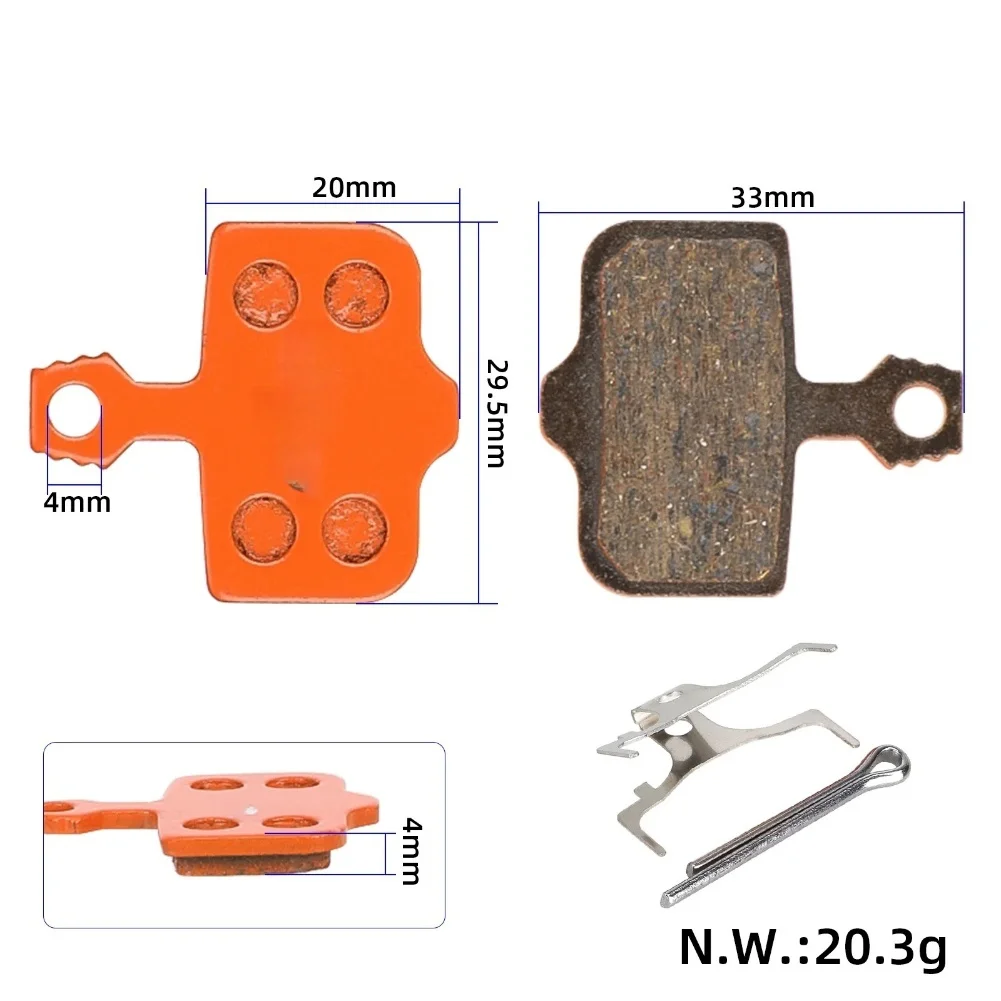 

2pcs Multimetallic Brake Pads For ELIXIR For CR System For Mountain Bike Multi-metal Brake Pads Cycling Bicycle Parts Orange