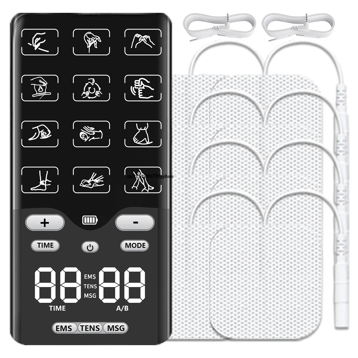 

12 Mode EMS Acupuncture Body Massage Electric Physiotherapy Tens Muscle Stimulator Slimming Machine BackMassager