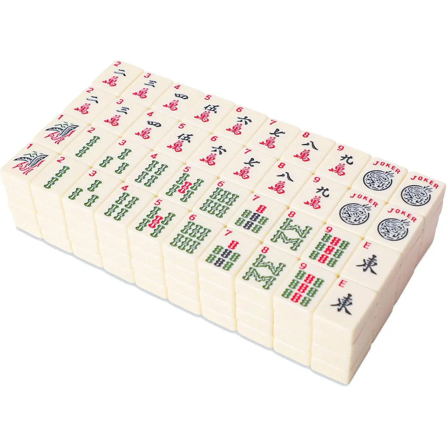 Modern White American Luxury Acrylic Automatic Mahjong Machine 166-Piece Eco-Friendly Custom Color Portable Travel Board Game