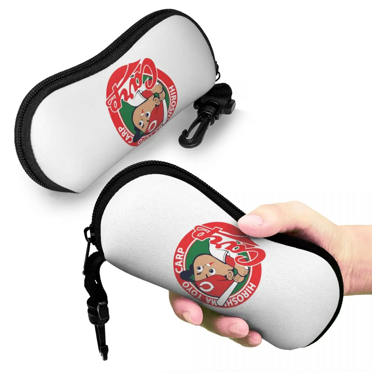 

Hiroshima Toyo Carp Shell Glasses Case Protective Sunglasses Box Women Men Soft Eyeglasses Bag Pouch