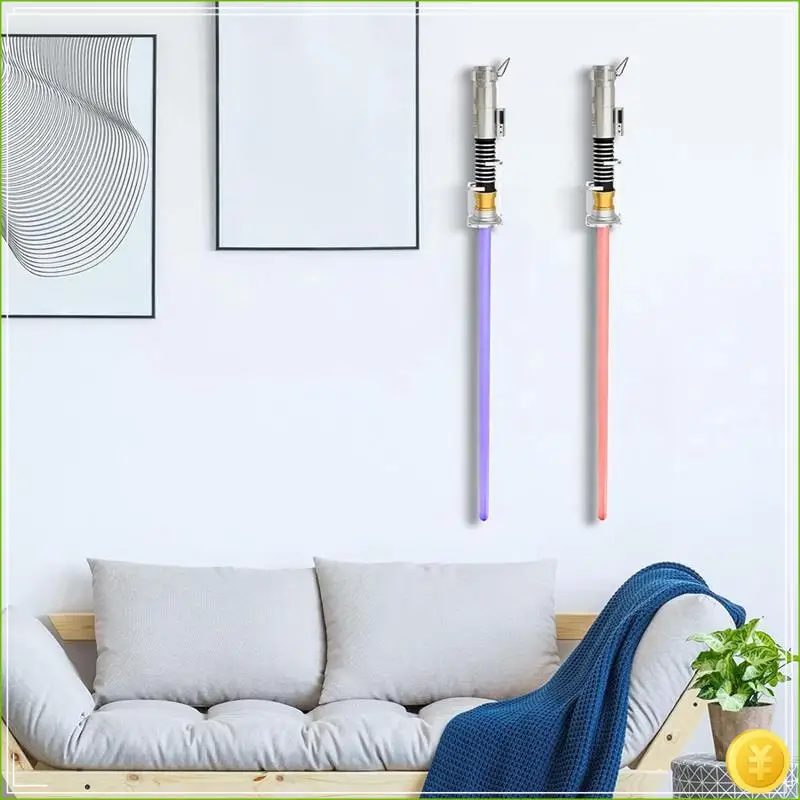 1 PCS Lightsaber Wall Mount Stand Lightsabers Display Holder Transparent Lightsaber Wall Rack Hook Hanger With Protective Pad