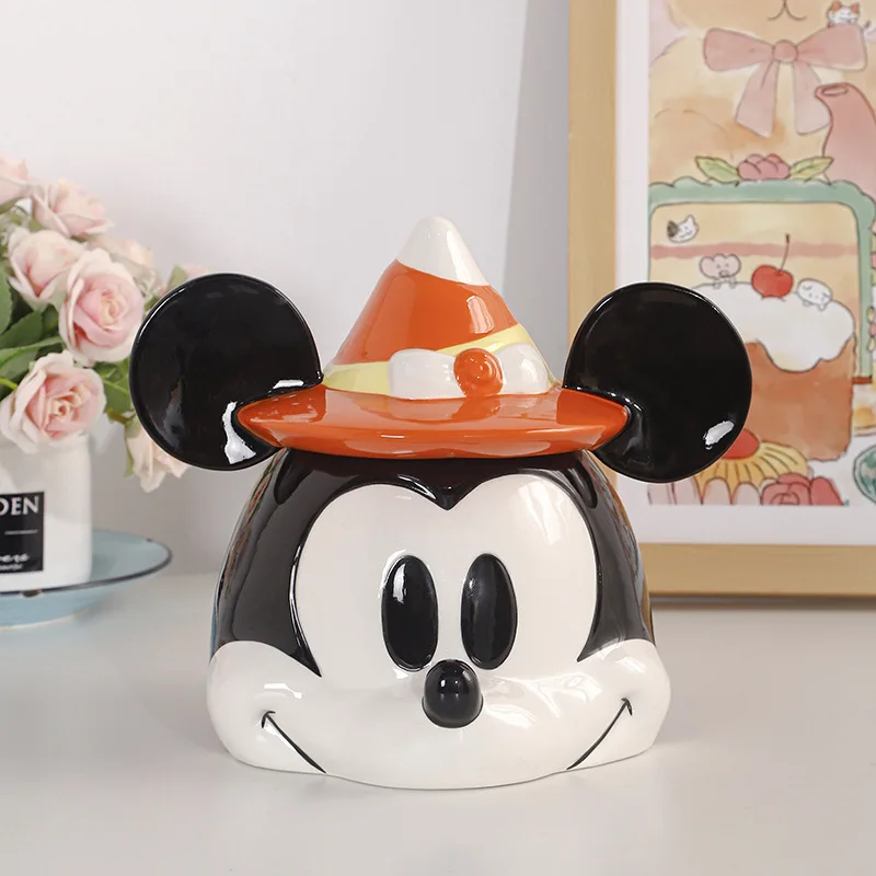 

Мультфильм Микки аниме фигурка печенье банка для хранения конфет милая керамическая настольная модель украшения украшения дома креативные подарки игрушка