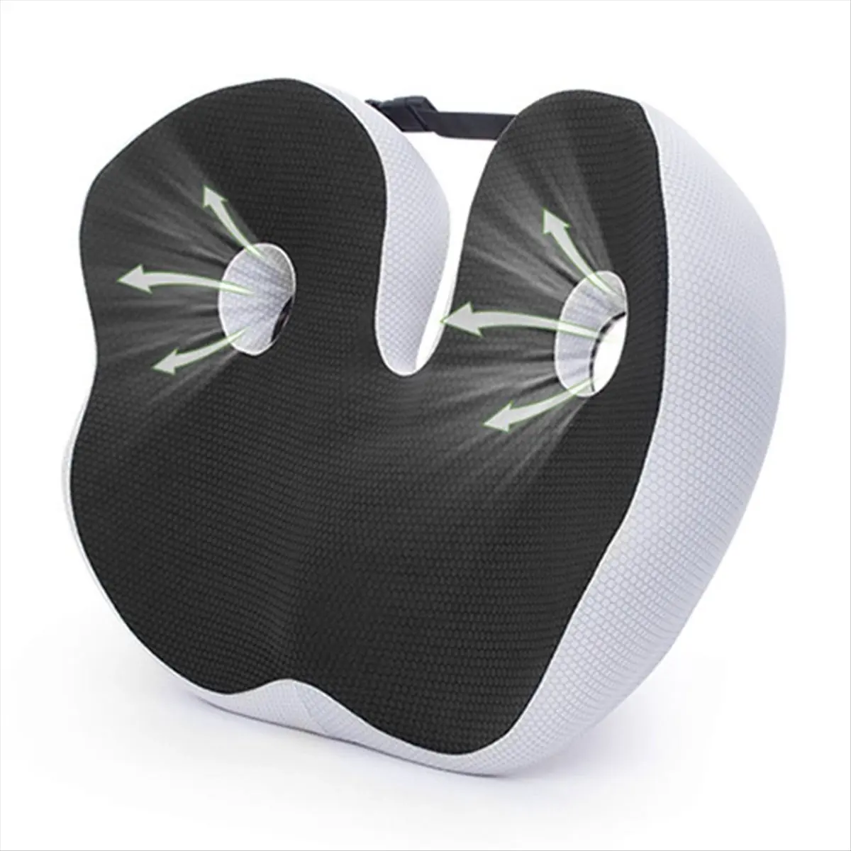 【a23z】coussin-de-siege-en-forme-de-u-ideal-pour-les-chaises-les-voitures-la-relaxation-du-coccyx-coussin-de-siege-gris