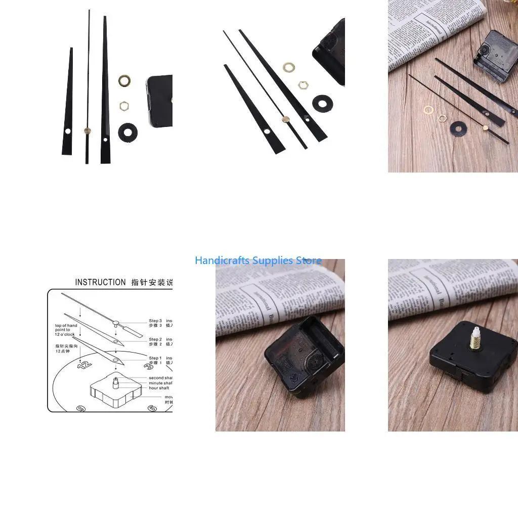 R1WA Clock Movement Mechanism Battery Operated DIY Repair Replacement Fit 40cm 15.7 Inch Dials