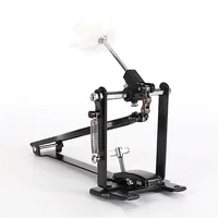 Pedal de un solo pie con batidor de lana de tambor, reemplazo de instrumentos de percusión de accionamiento de cadena única para amantes de la música de tambor, 1 unidad