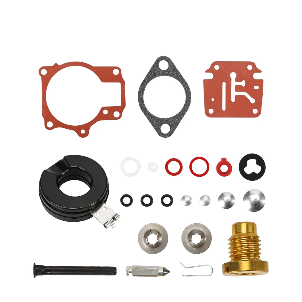 392061 396701 398729 for Johnson Evinrude 18HP 20HP 25 28 30 35 40 50 55 60 65 70 75 HP Carburetor Carb Rebuild Kit with Float