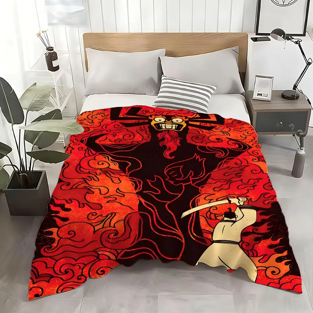 

Плед из фланели «Самурай Джек»: уютный, мягкий, легкий, приятный для кожи, для дивана, кровати, офиса и путешествий