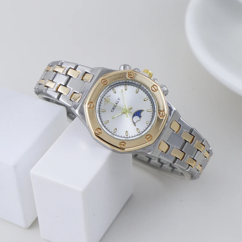 2022 Classic Hexagon Stalen Band Horloges Voor Vrouwen Vrouwelijke Mode Casual Alle Match Quartz Horloge Voor Lady Gift