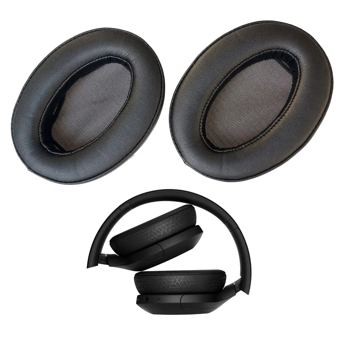 

V-MOTA Ear Pads Compatible with Sony WH-H910N WHH910N Wireless Headset,Replacement Cushions Replace Part (1 Pair) (Black)