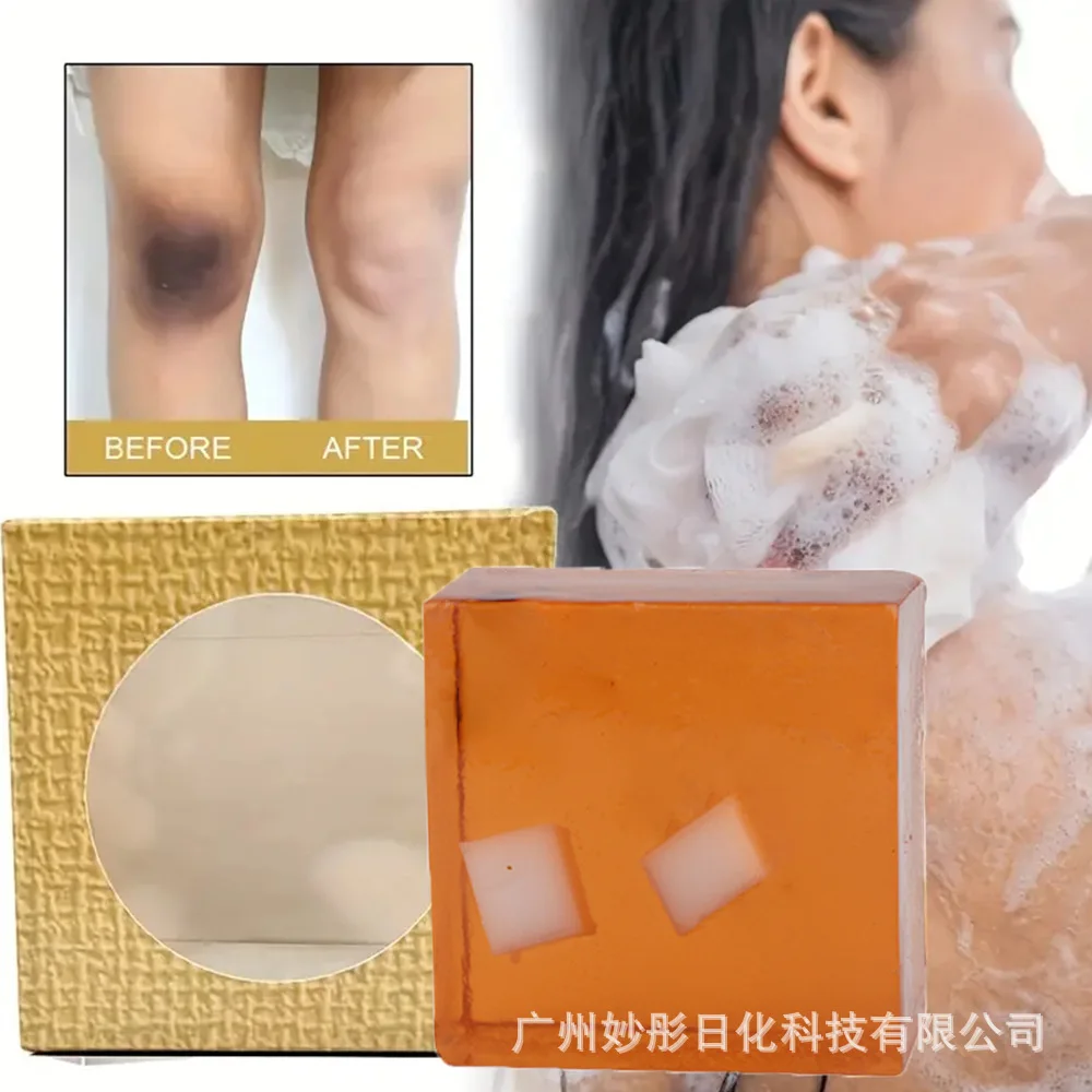 100g sabun hitam Afrika Exfoliator pembersihan dalam untuk tangan halus pembersih kulit tubuh menghilangkan sabun kering kasar H1J9