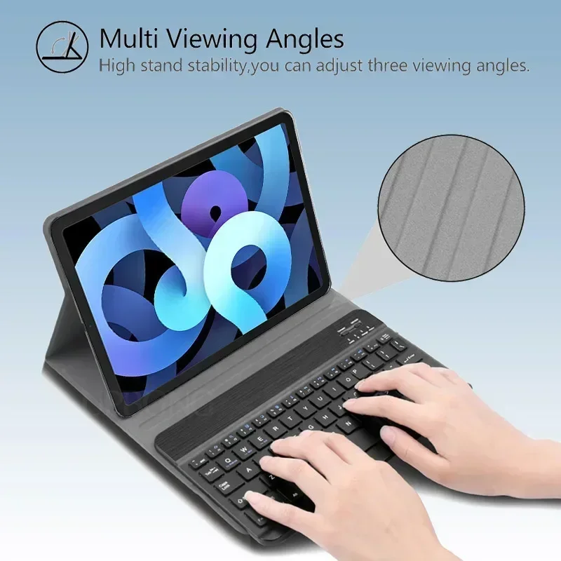 Capa de teclado para honor case pad x8a 11 polegadas 2024 com teclado bluetooth tablet case para honor pad x8a 11 "funda