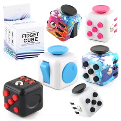 Fashion Decompression Dice Anti-Stress Relieve Adult Children Sensory Gift Fidget Toys Fingertip Press Button Toy For Kids