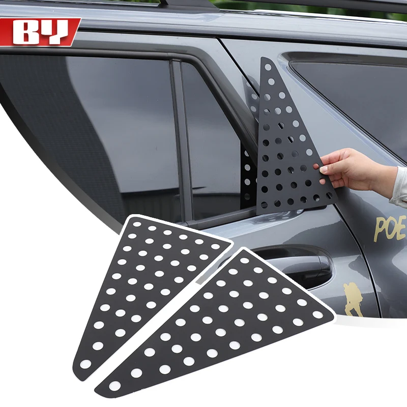 

For 2023 2024 2025 Tank 400 Car Rear Triangle Window Honeycomb Panel Trim Cover Trim Accessories