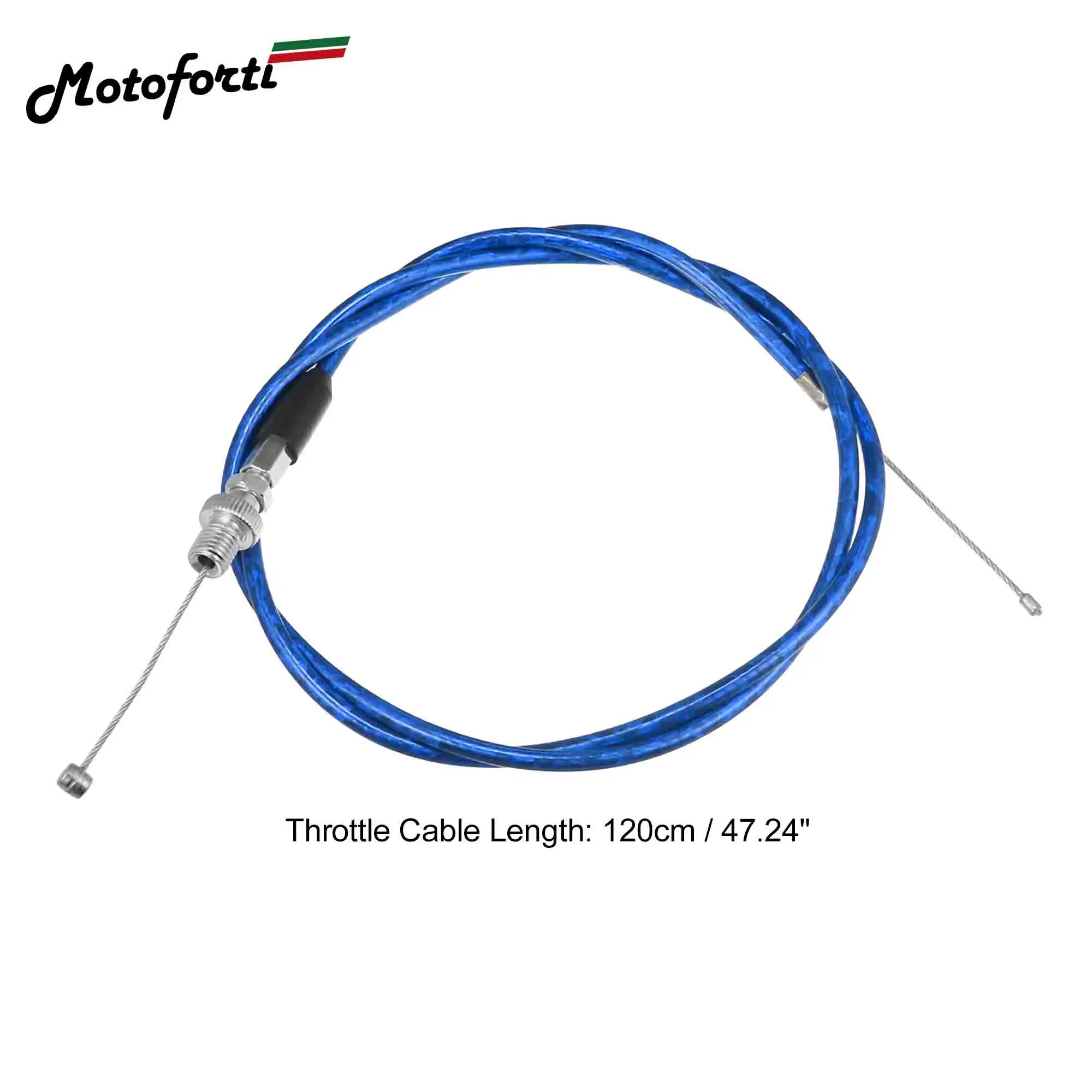 

Motoforti 120cm 47.24" Motorcycle Throttle Control Cable Wire for 50cc-250cc ATV Quad Bike Scooter Stainless Steel Replacement