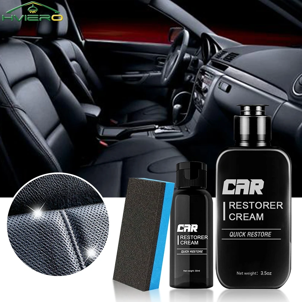 

Car Restorer Cream Quick Paste 30ml/100ml Auto Plastic Leather Refurbishment Agent Washable Refresh Aging Surfaces Care Cleaning