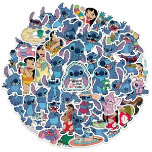 Netter Cartoon Lilo & Stitch -Aufkleber, DIY, Tagebuch, Laptop, Gepäck, Skate, Graffiti -Abziehbilder, lustiges klassisches Spielzeug, 51pcs 8 Hauptklassiker - №7