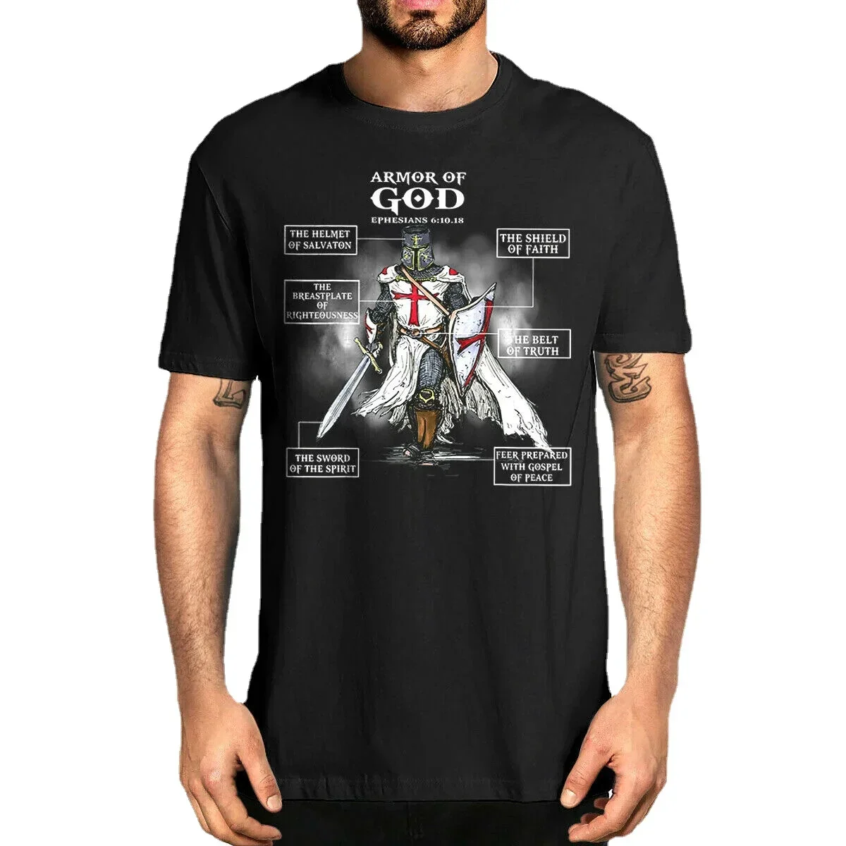 

Armor Of God Bible Verse Cool Gift For Religious Christian Unisex T-Shirt